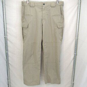 5.11 Tactical Men's Beige Straight Leg Cargo Pocket Work/Casual Pants 36X30